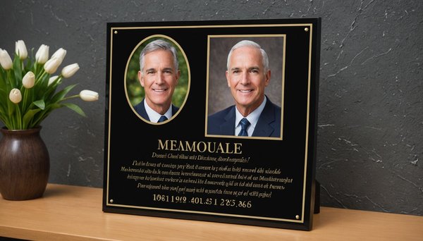 Plaque funéraire moderne : personnalisez votre hommage unique